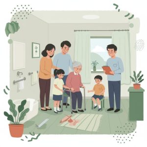 關心長輩健康，從居家安全做起！骨質疏鬆容易造成跌倒，透過居家安全檢查，打造無障礙空間，讓長輩安心生活。別忘了強化骨骼硬實力，均衡飲食、規律運動，定期骨密度檢查，擁抱健康每一天！