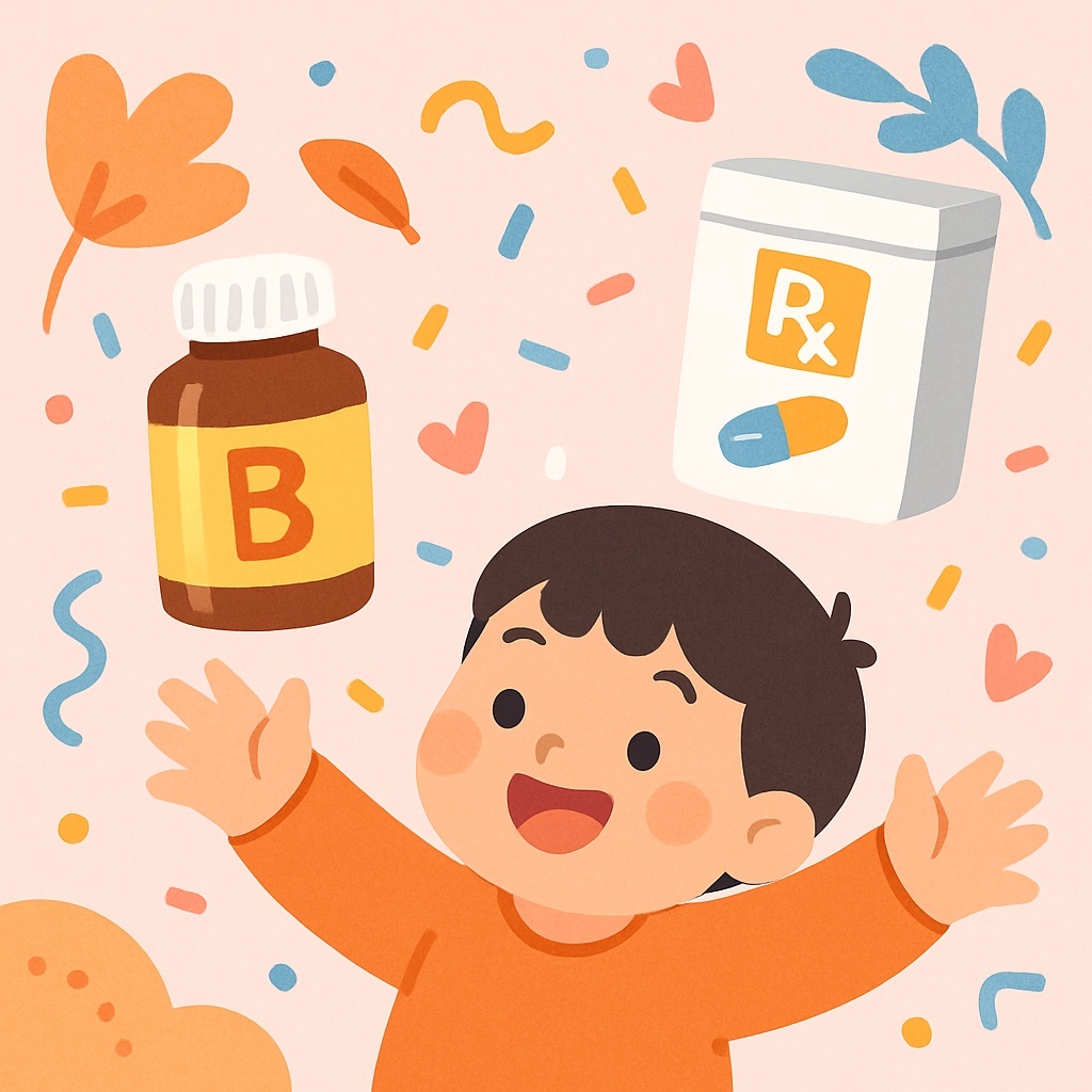 過動症(ADHD)孩子服用專思達同時，可以補充維他命B群嗎？本文深入探討專思達(Concerta)與維他命B群的交互作用，整理現有研究文獻，提供兒童營養補充的重要考量。家長必讀！了解如何與醫生討論，為孩子制定最合適的健康計畫。