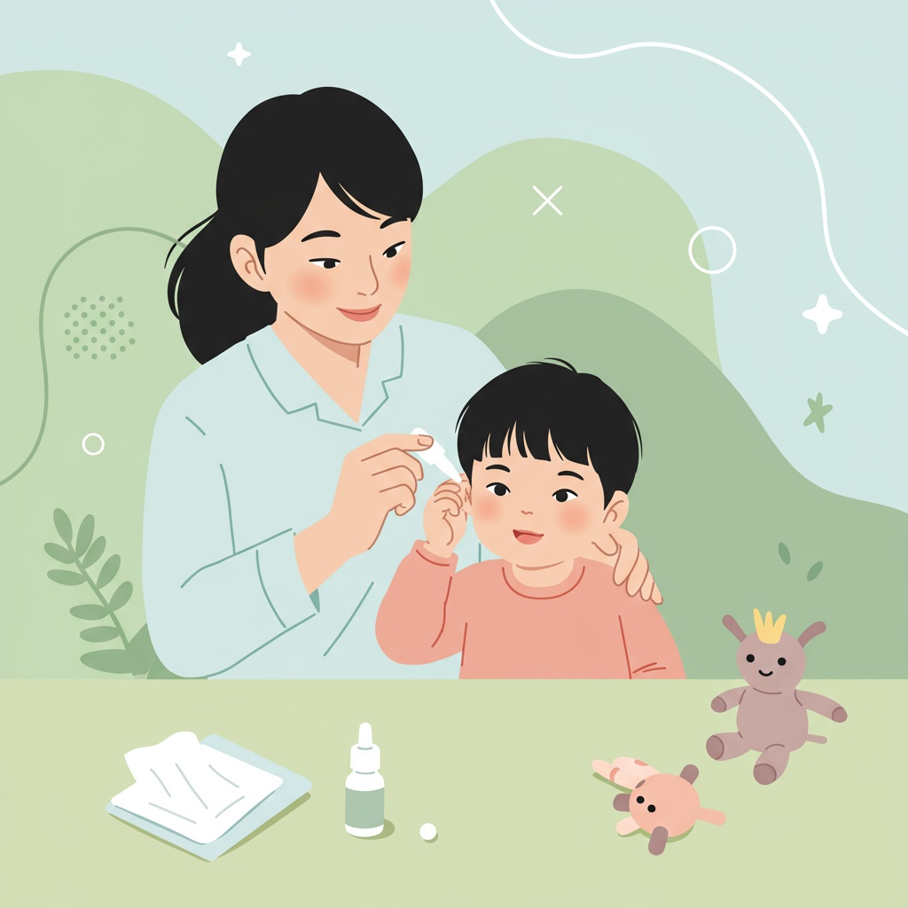 孩子耳朵不舒服，您卻對滴藥水感到頭痛嗎？別再手忙腳亂了！本篇提供最完整的圖解教學，從安撫技巧、正確姿勢到關鍵訣竅一次學會。讓您能自信又溫柔地為孩子舒緩不適，將困難的點藥任務，化為親子間的安心時刻。