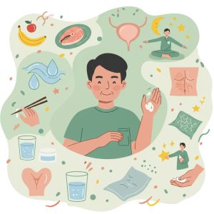 正在接受攝護腺癌放射治療？面對電療副作用，您不需獨自承擔。這份終極照護指南，將教您如何透過飲食調整、皮膚護理與居家技巧，有效緩解腸胃、泌尿道不適及疲勞感，讓您更舒適、安心地走完康復之路。