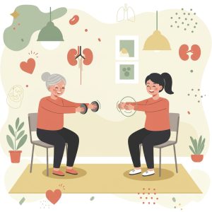 感到疲憊無力，連爬樓梯都喘，而失去對生活的掌控感嗎？別再讓「不動才安全」的迷思綁住您。本指南專為腎友設計，提供安全有效的居家肌力與有氧運動計畫，一步步教您如何喚醒身體力量，增強心肺功能，找回活力與自信，重新享受有品質的生活。
