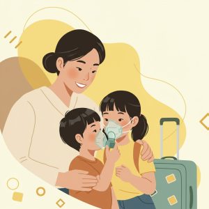 想帶氣喘孩子出國，卻擔心突發狀況？別讓擔憂成為阻礙！本篇提供從行前藥物準備、搭機應對，到處理溫差及過敏原的10大實用技巧，更包含國外緊急發作SOP，教您打包安心，放心帶孩子創造美好回憶。